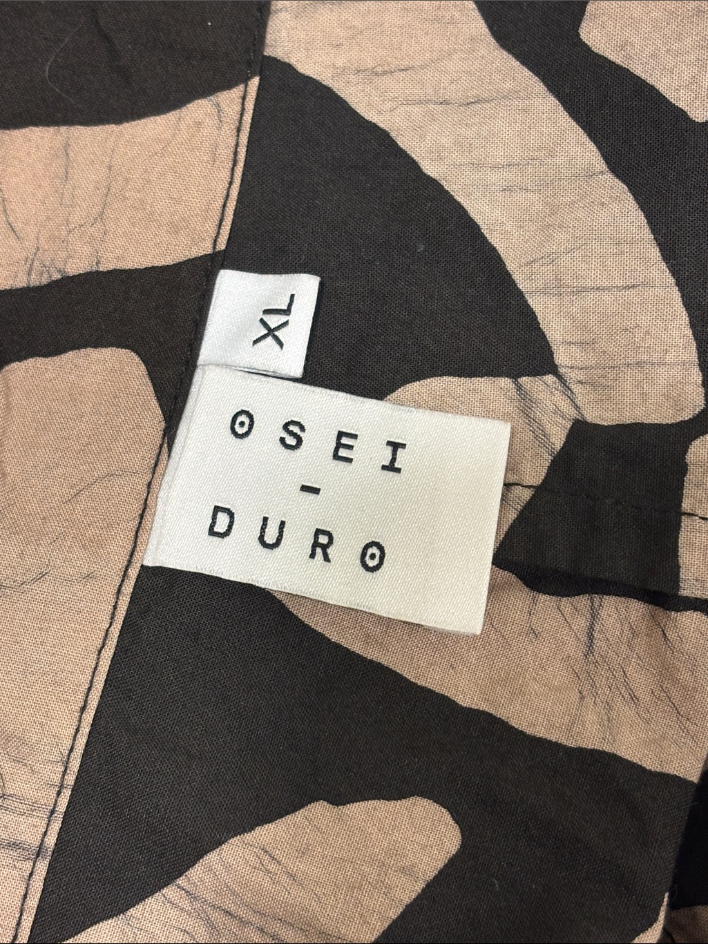 Osei-Duro Hand-Dyed Batik Patterned Sleeveless Dress Size Xl With Pockets — image 2 of 7